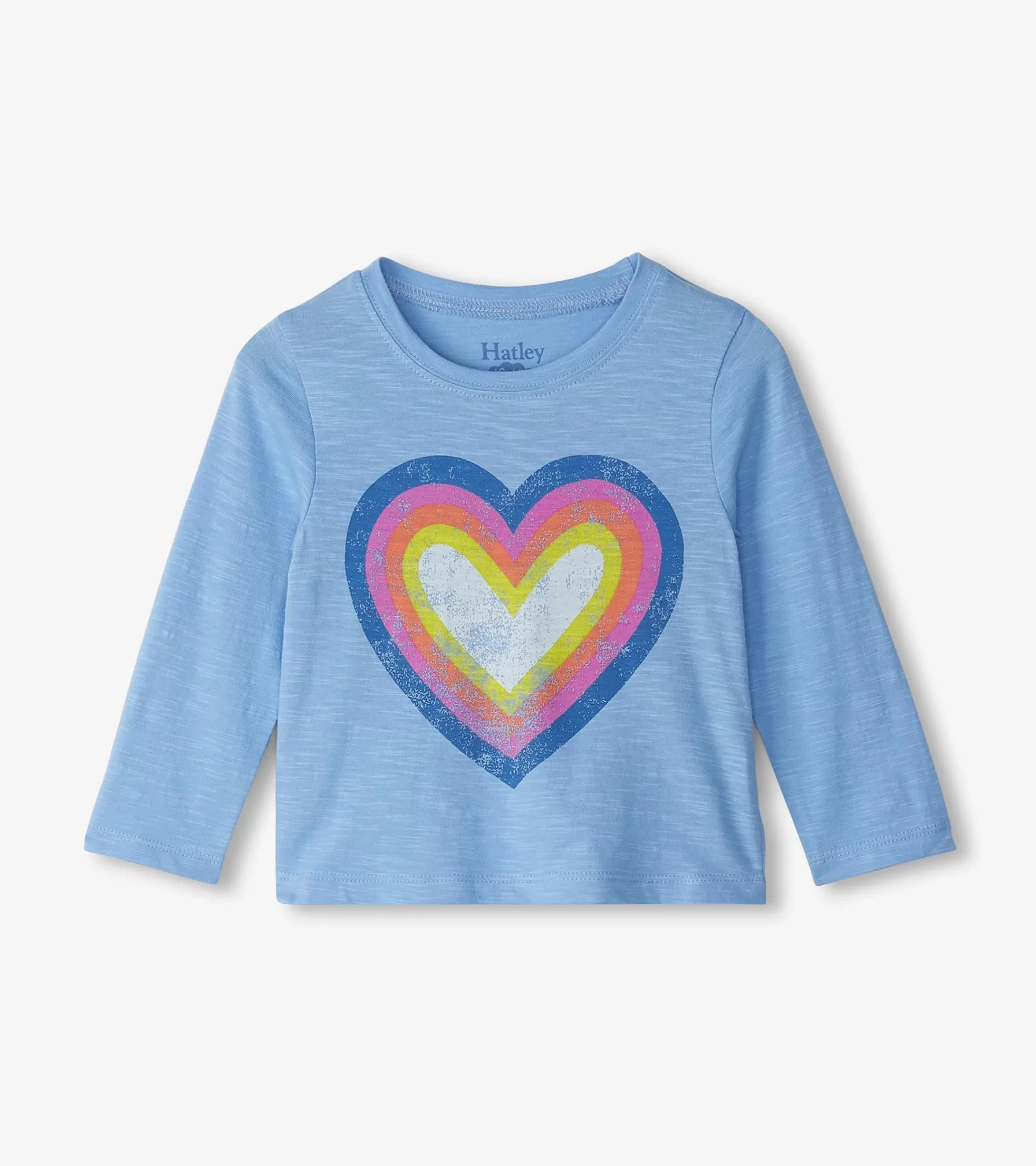 Hatley Baby & Toddler Girls Big Groovy Heart Long Sleeve T-Shirt Fashion