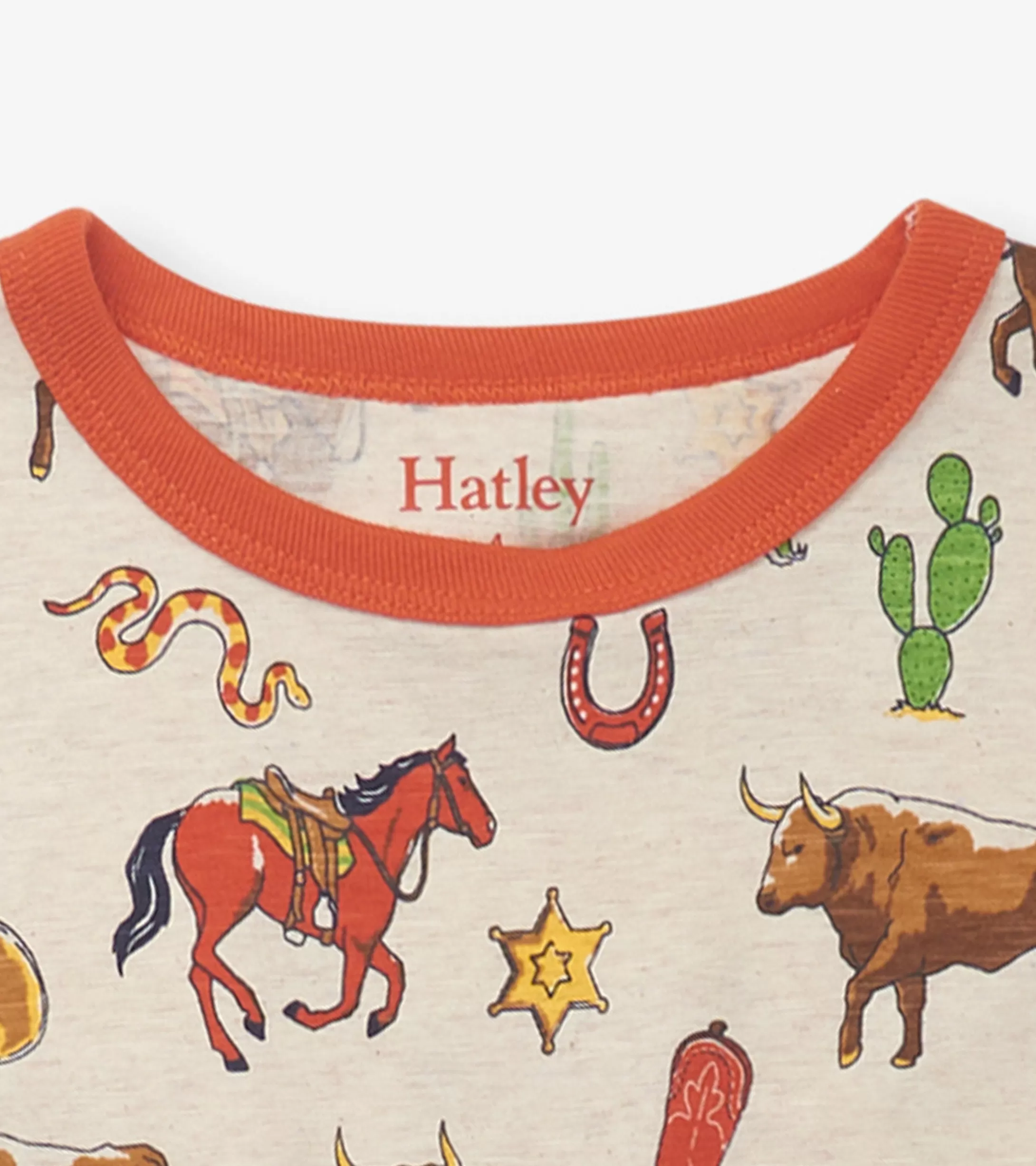 Hatley Boys Vintage Rodeo Short Pajama Set New