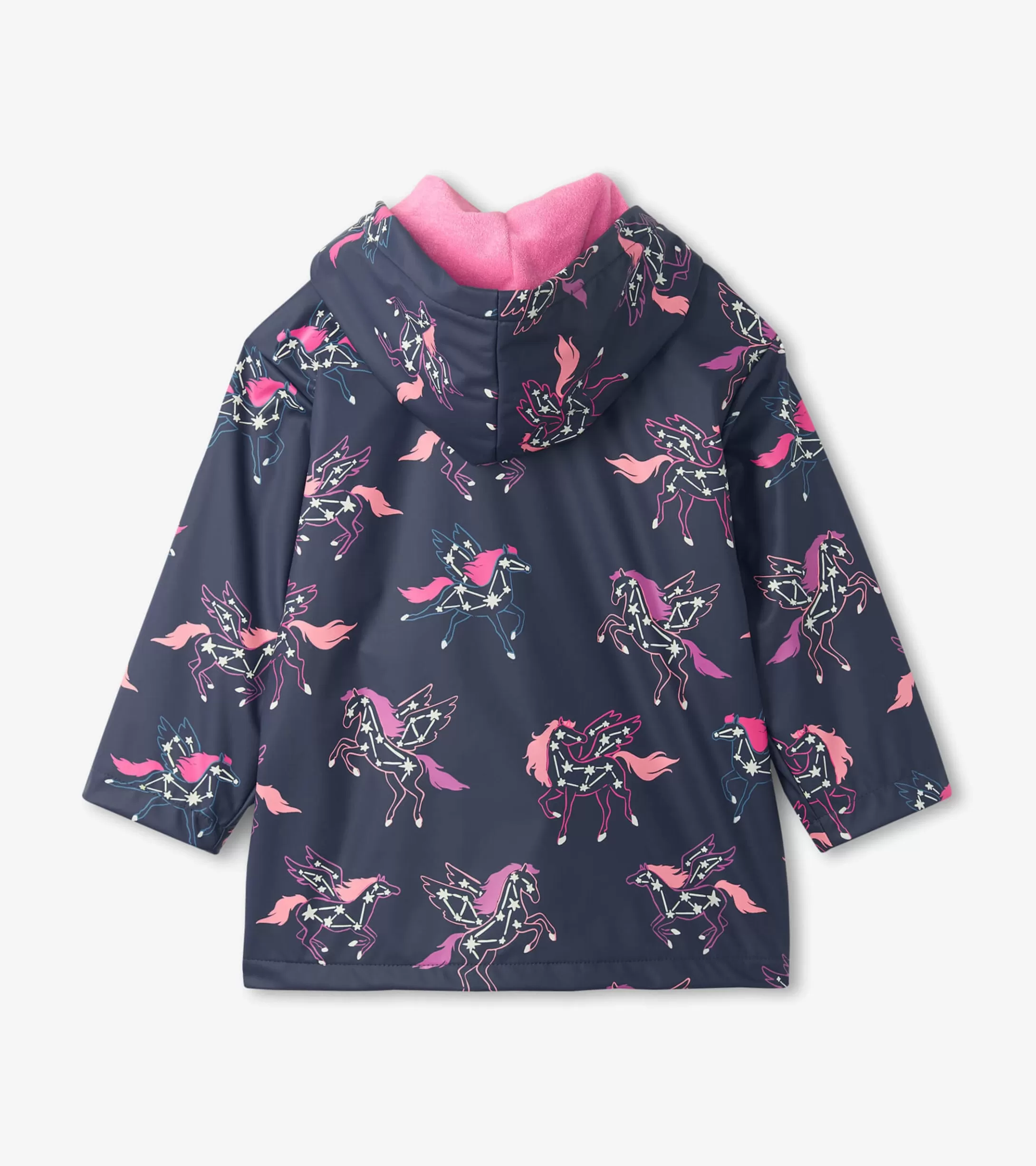 Hatley Girls Unicorn Constellations Colour Changing Button-Up Rain Jacket Best