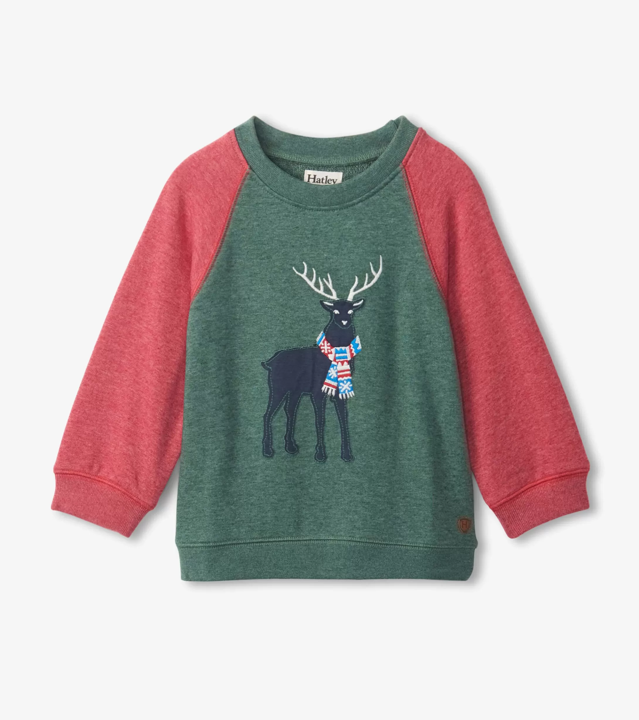 Hatley Holiday Stag Pullover Sweatshirt Fashion